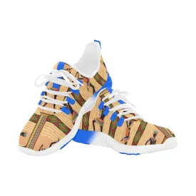African sport blue shoes