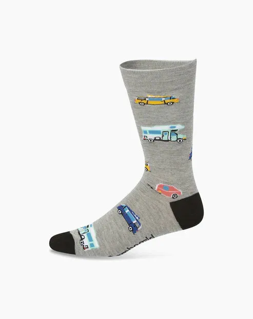 Campervan Men's Bamboo Crew Socks