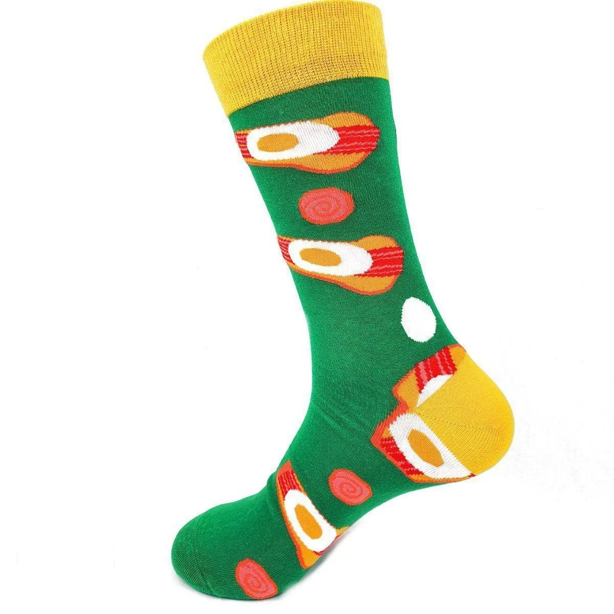 Food Socks Toast & Egg | Green