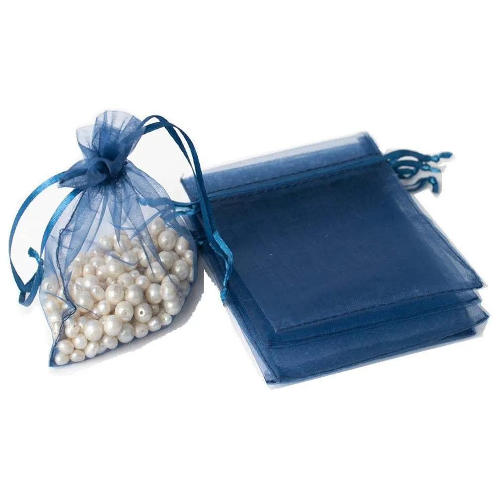 Organza Bags 5x7, Favor Bags or Gift Bags, Drawstring Jewelry Pouch