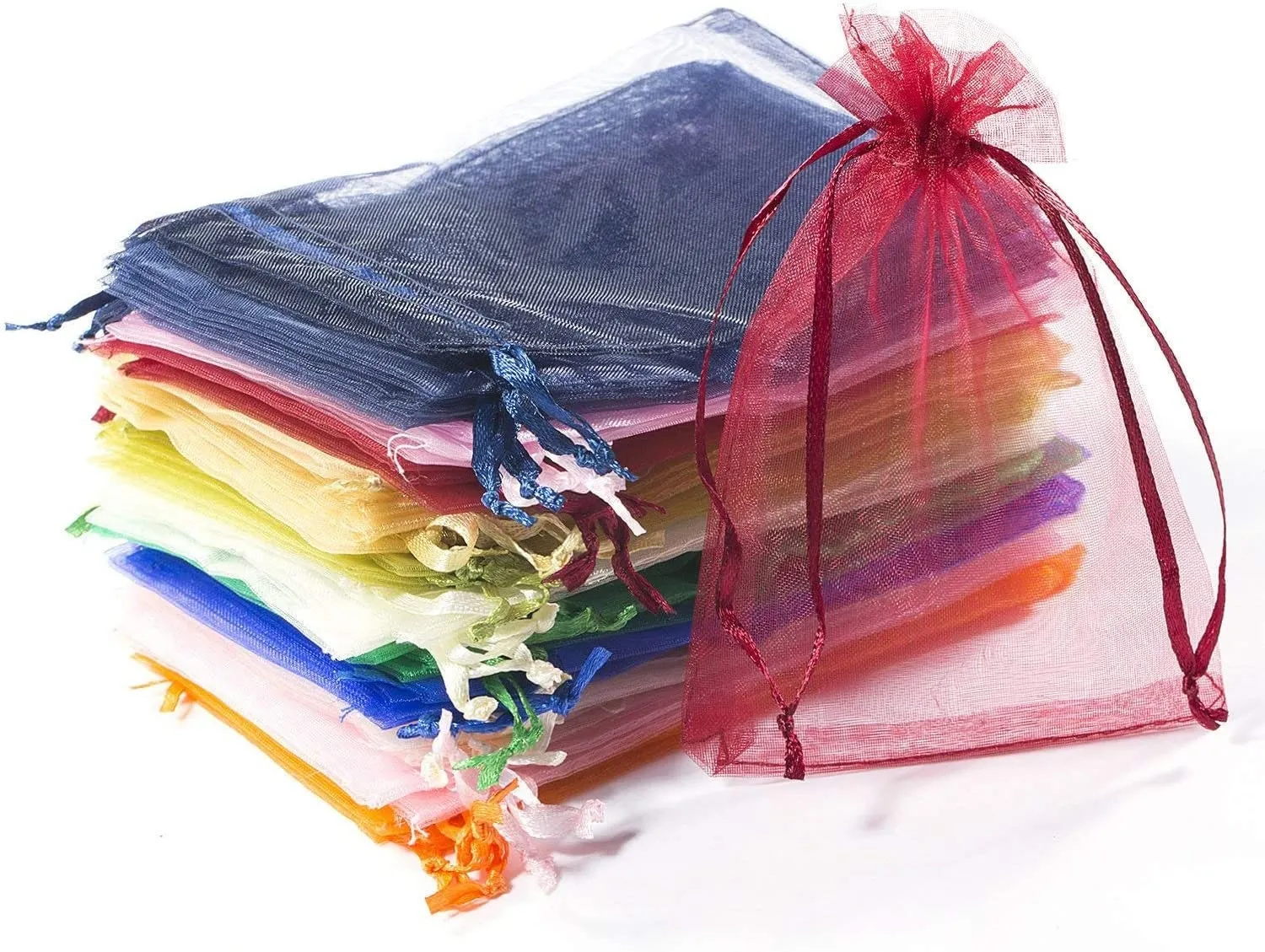 Organza Bags 5x7, Favor Bags or Gift Bags, Drawstring Jewelry Pouch