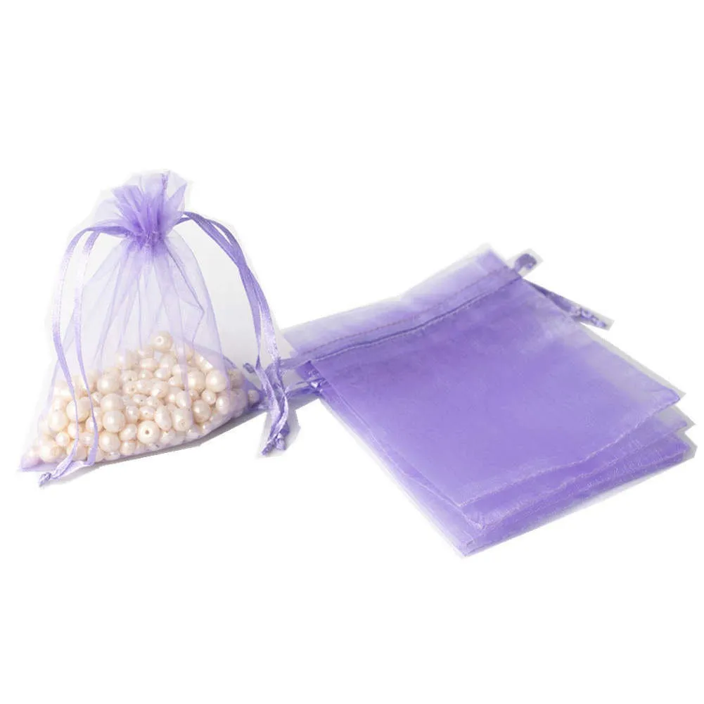 Organza Bags 5x7, Favor Bags or Gift Bags, Drawstring Jewelry Pouch