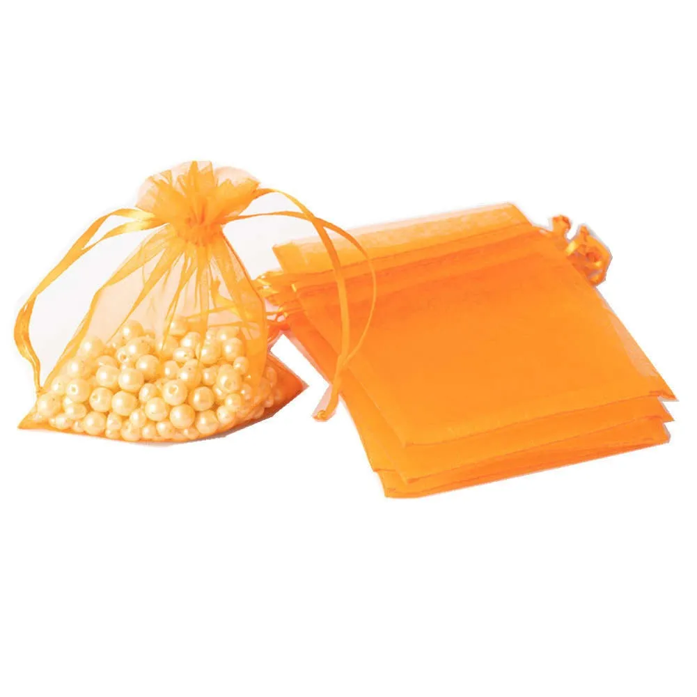Organza Bags 5x7, Favor Bags or Gift Bags, Drawstring Jewelry Pouch