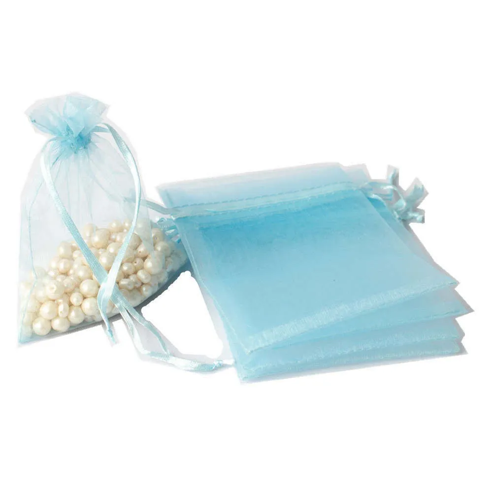 Organza Bags 5x7, Favor Bags or Gift Bags, Drawstring Jewelry Pouch