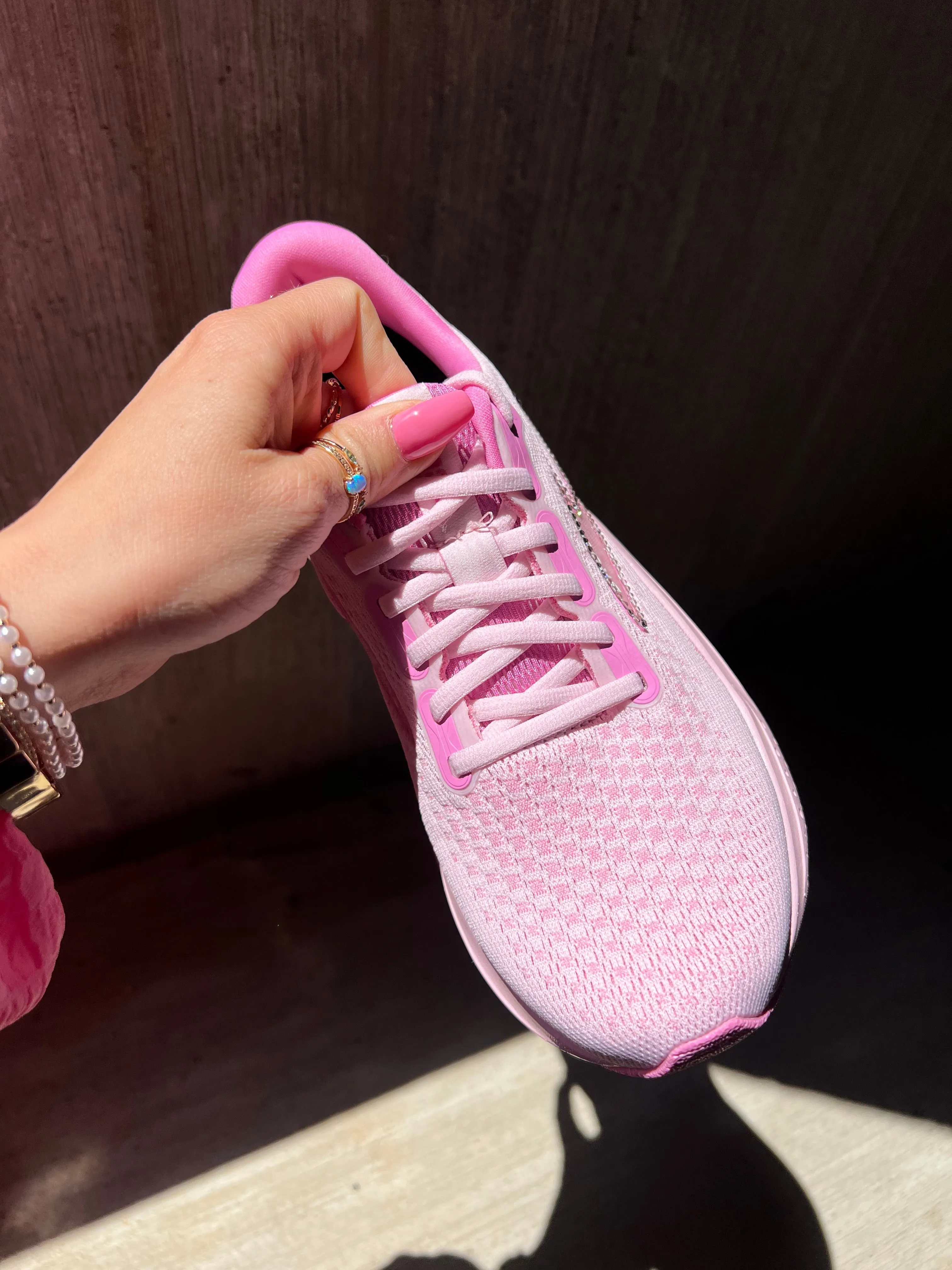 Pink Swarovski Womens Brooks