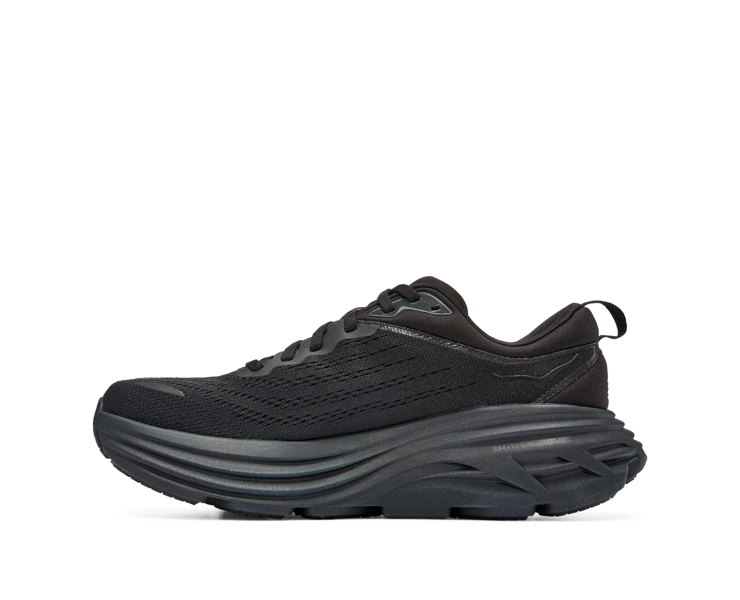 Women's Hoka Bondi 8 Color: Black / Black  (WIDE WIDTH)