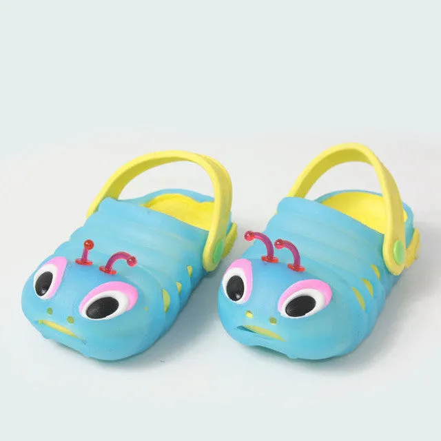 ZIKA 2017 New Children's Slippers Summer Cute Caterpillar Garden Shoes Lovely Cartoon Baby Boys Girls Slipper EVA Child  Sandals